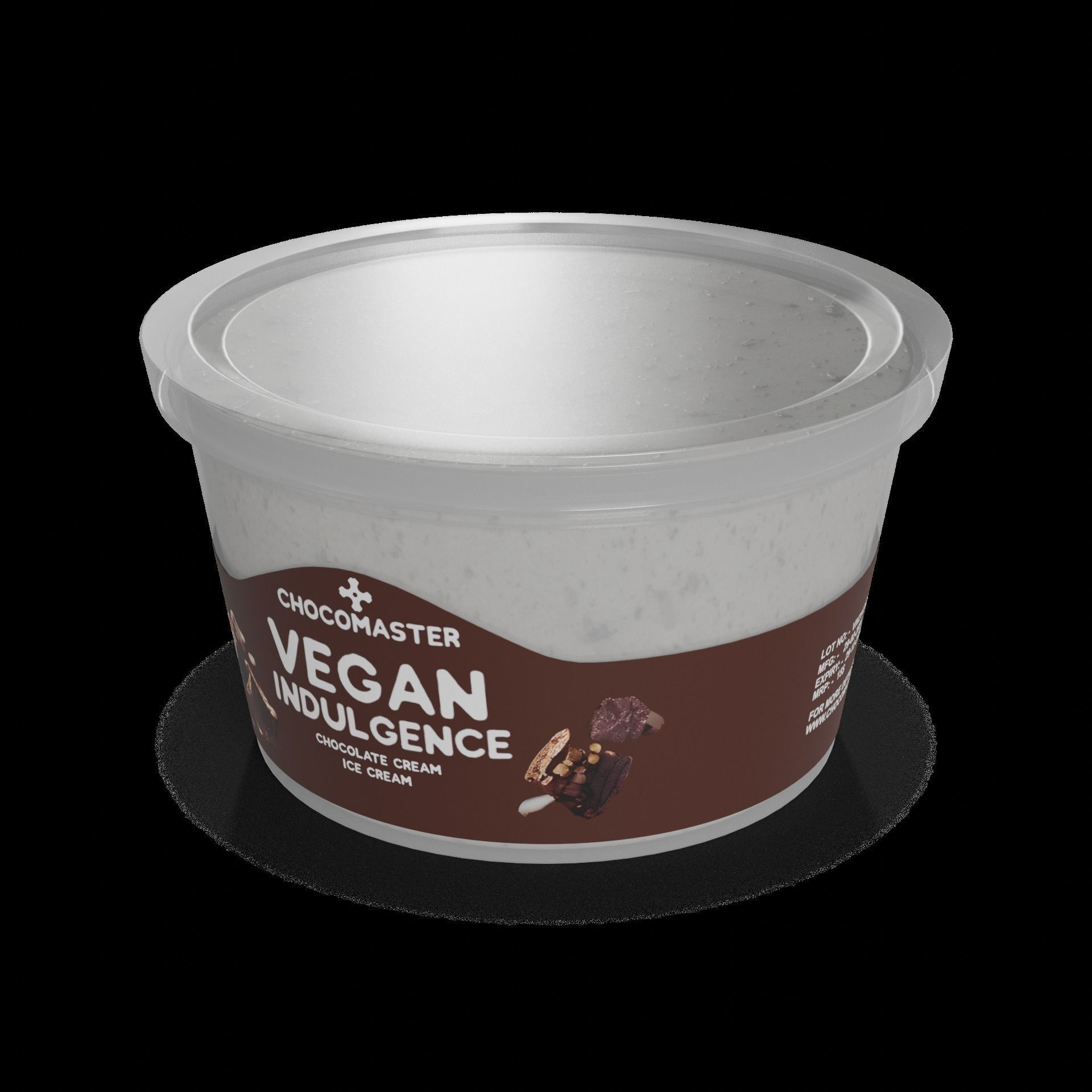 Vegan ice cream Vegan Ice Cream Cups Low-poly 3D model_1