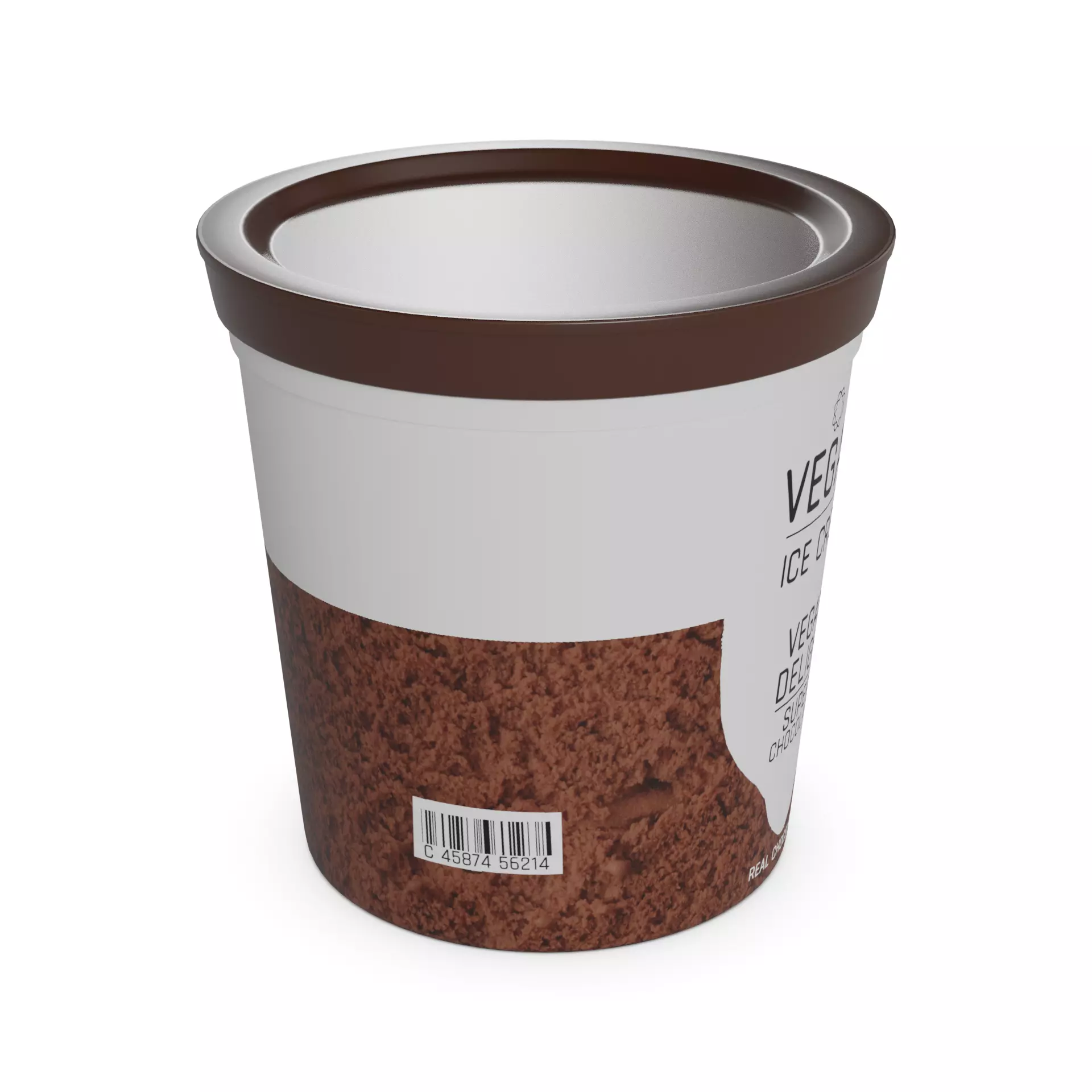 Vegan ice cream Vegan Ice Cream Pints Low-poly 3D model_0