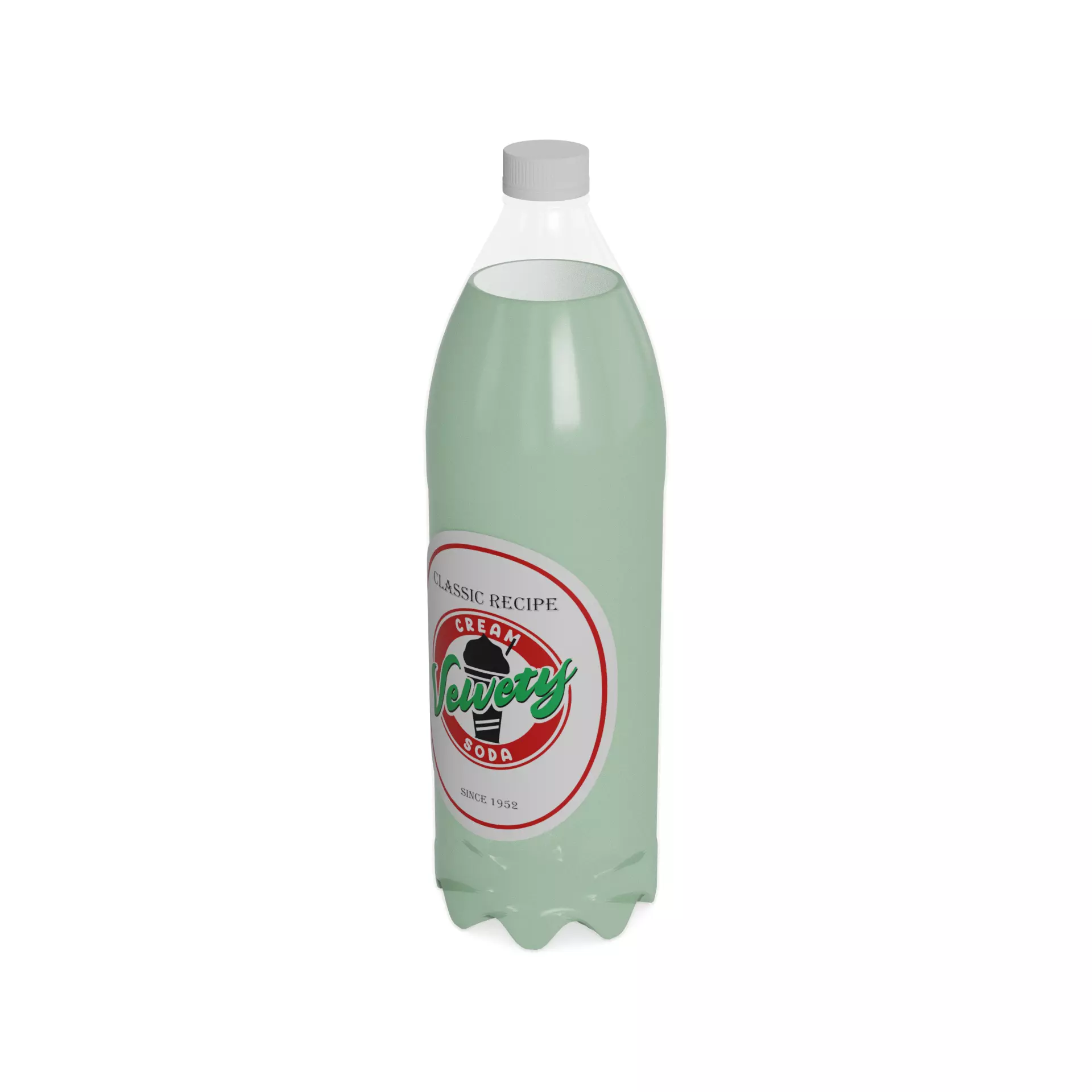 Fizzy soft drinks Cream Soda Dream Low-poly 3D model_0