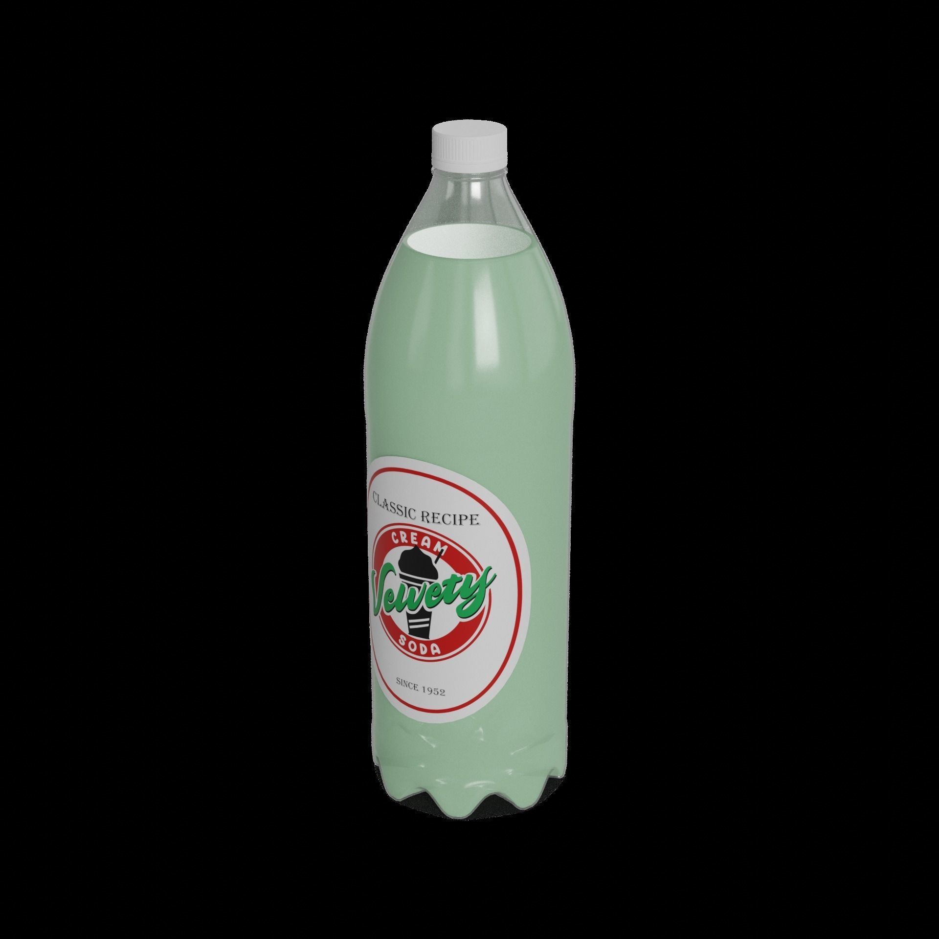 Fizzy soft drinks Cream Soda Dream Low-poly 3D model_1