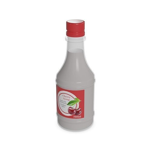 Syrups Cherry Syrup Low-poly 3D model