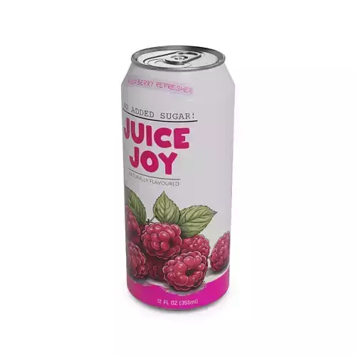 Still flavored drinks Raspberry Refresher Low-poly 3D model