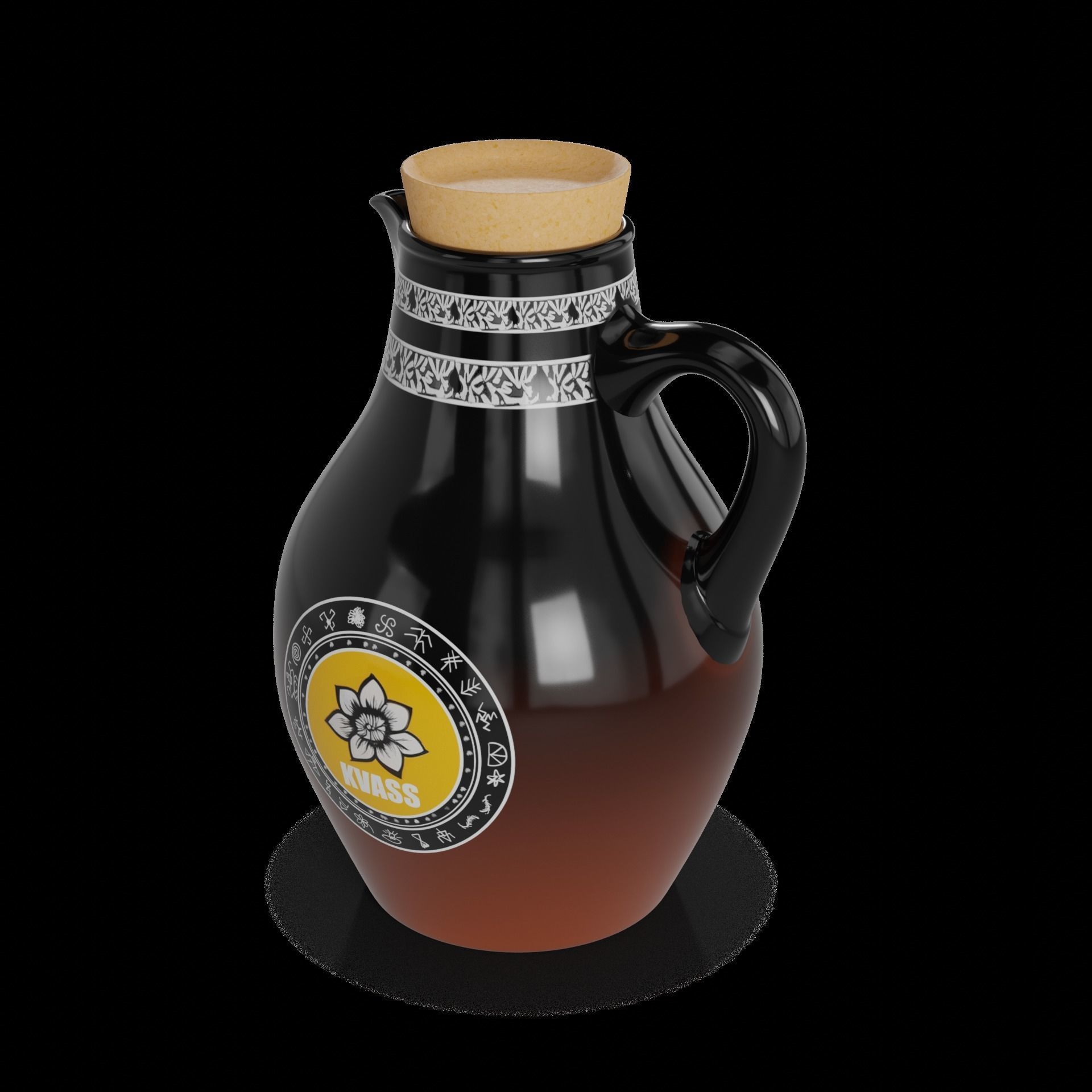 Kvass Kvass Low-poly 3D model_1