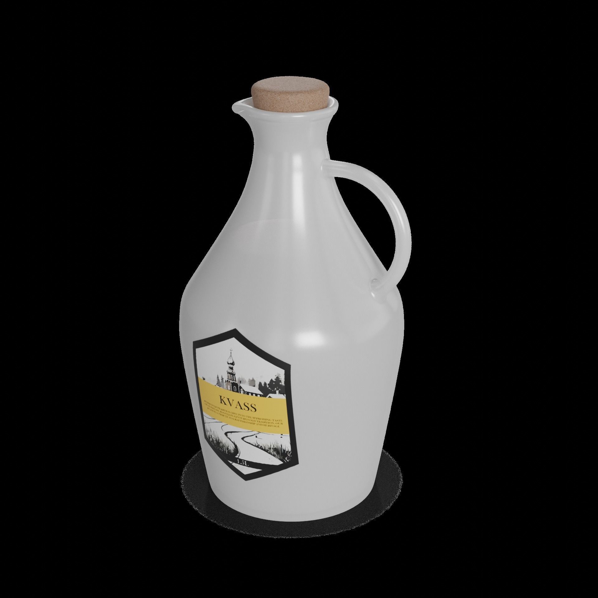 Kvass Kvass Low-poly 3D model_1