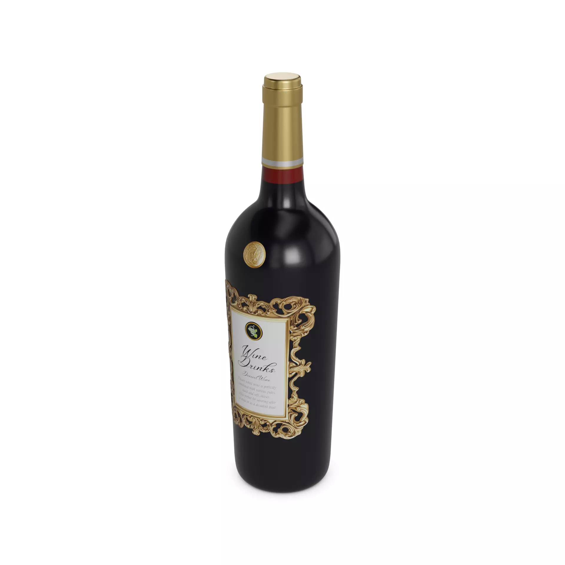 Wine drinks Dessert Wine 3D model