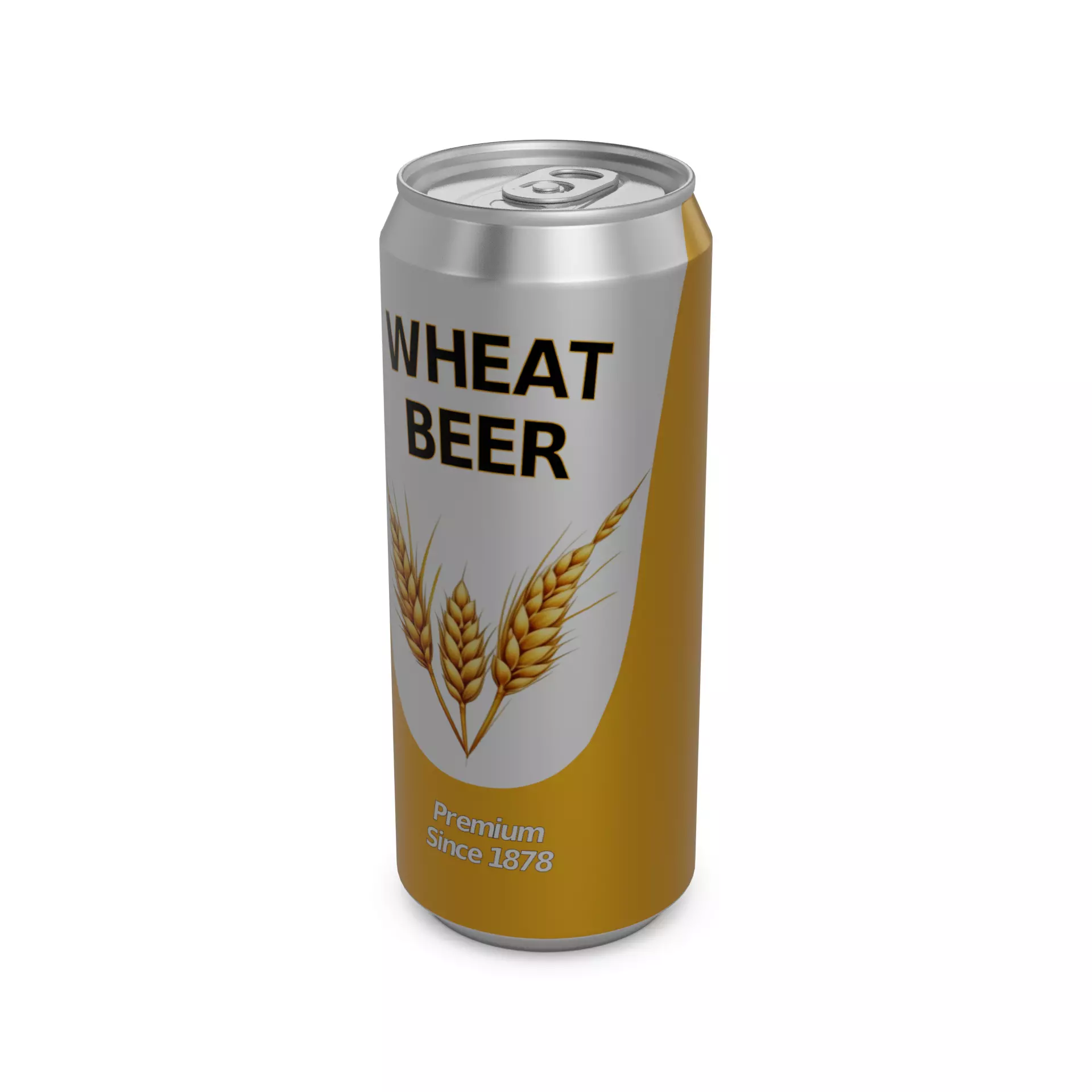 Single Items Wheat Beer Low-poly 3D model_0