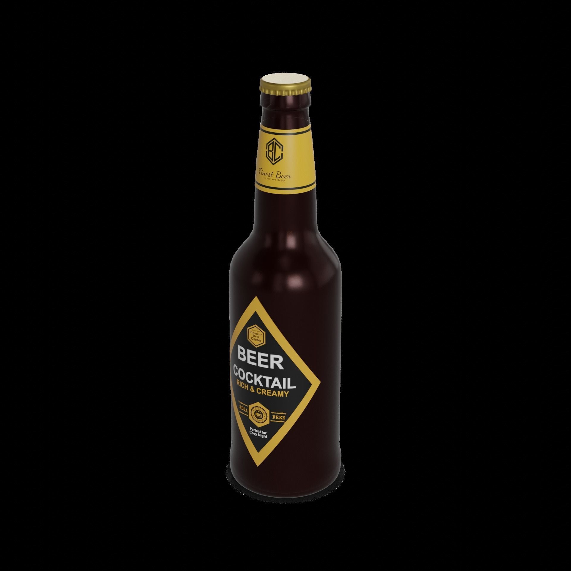Single Items Beer Cocktail 3D model_1
