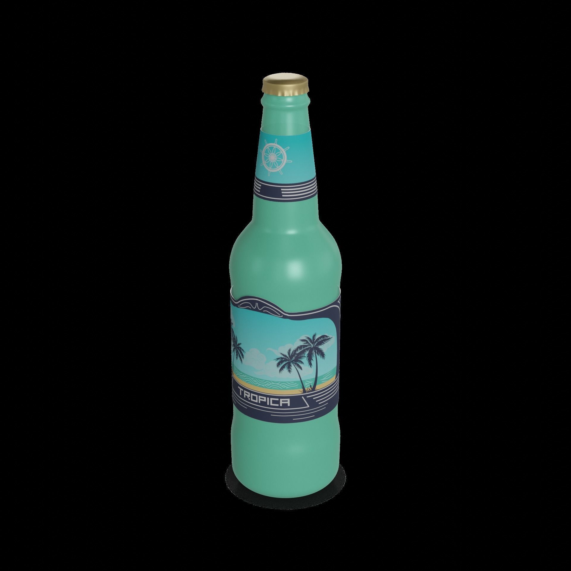 Single Items Beer Cocktail 3D model_3
