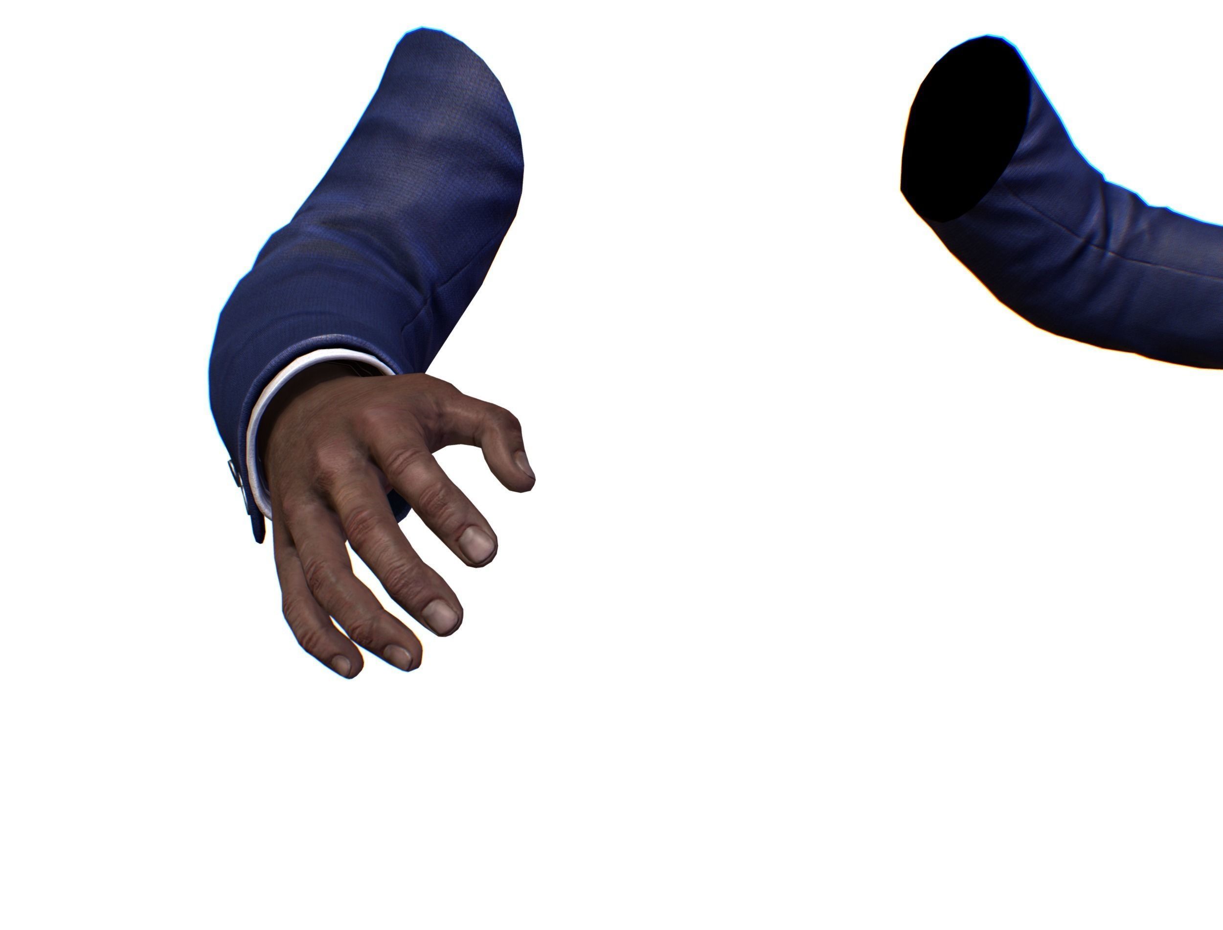 First Person Arms coat FPS RIGGED animated Low-poly 3D model_50