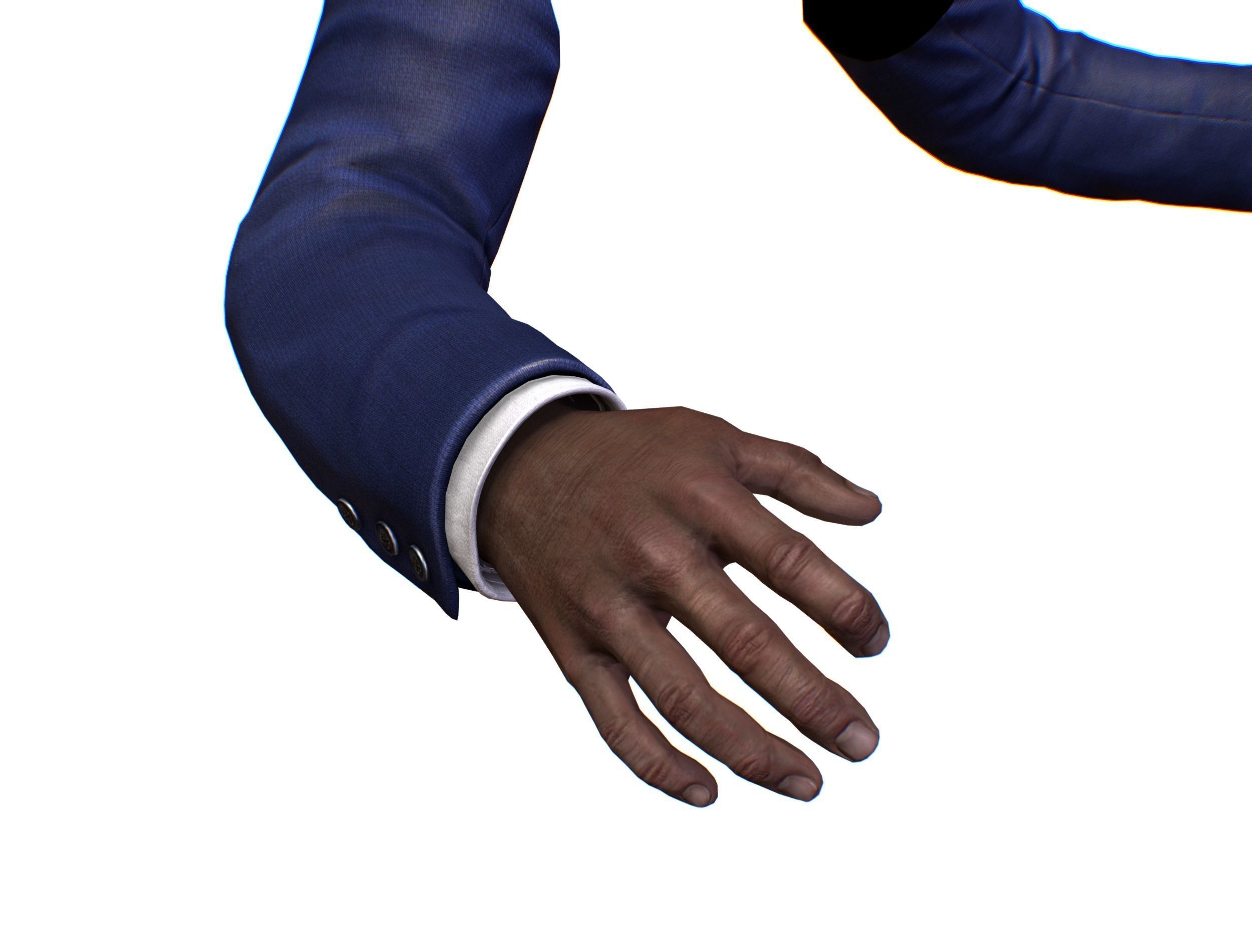 First Person Arms coat FPS RIGGED animated Low-poly 3D model_43