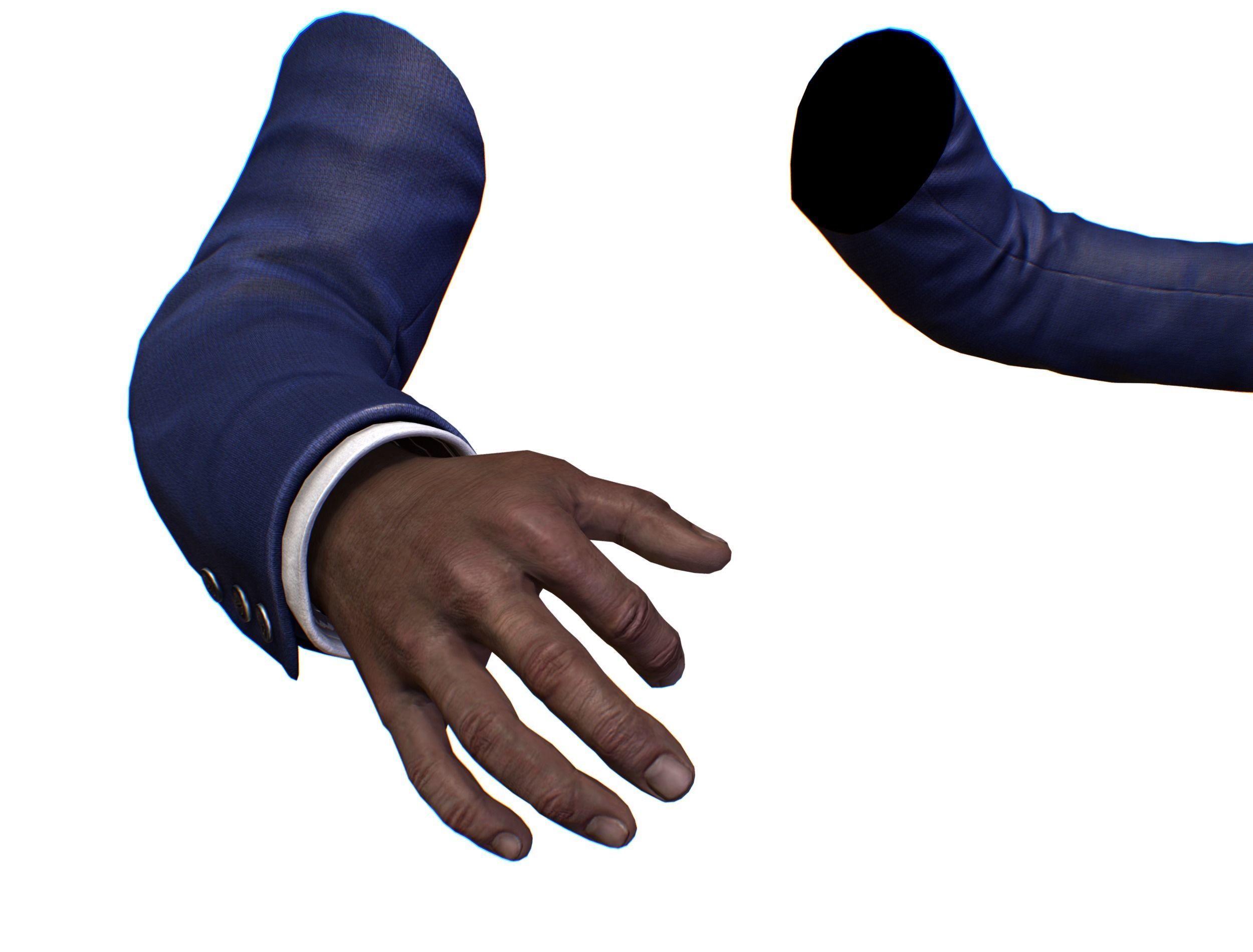 First Person Arms coat FPS RIGGED animated Low-poly 3D model_39