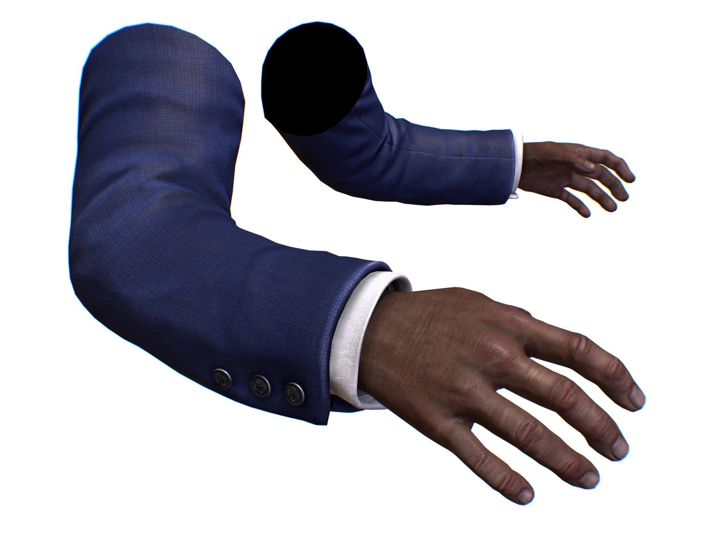 First Person Arms coat FPS RIGGED animated Low-poly 3D model_12