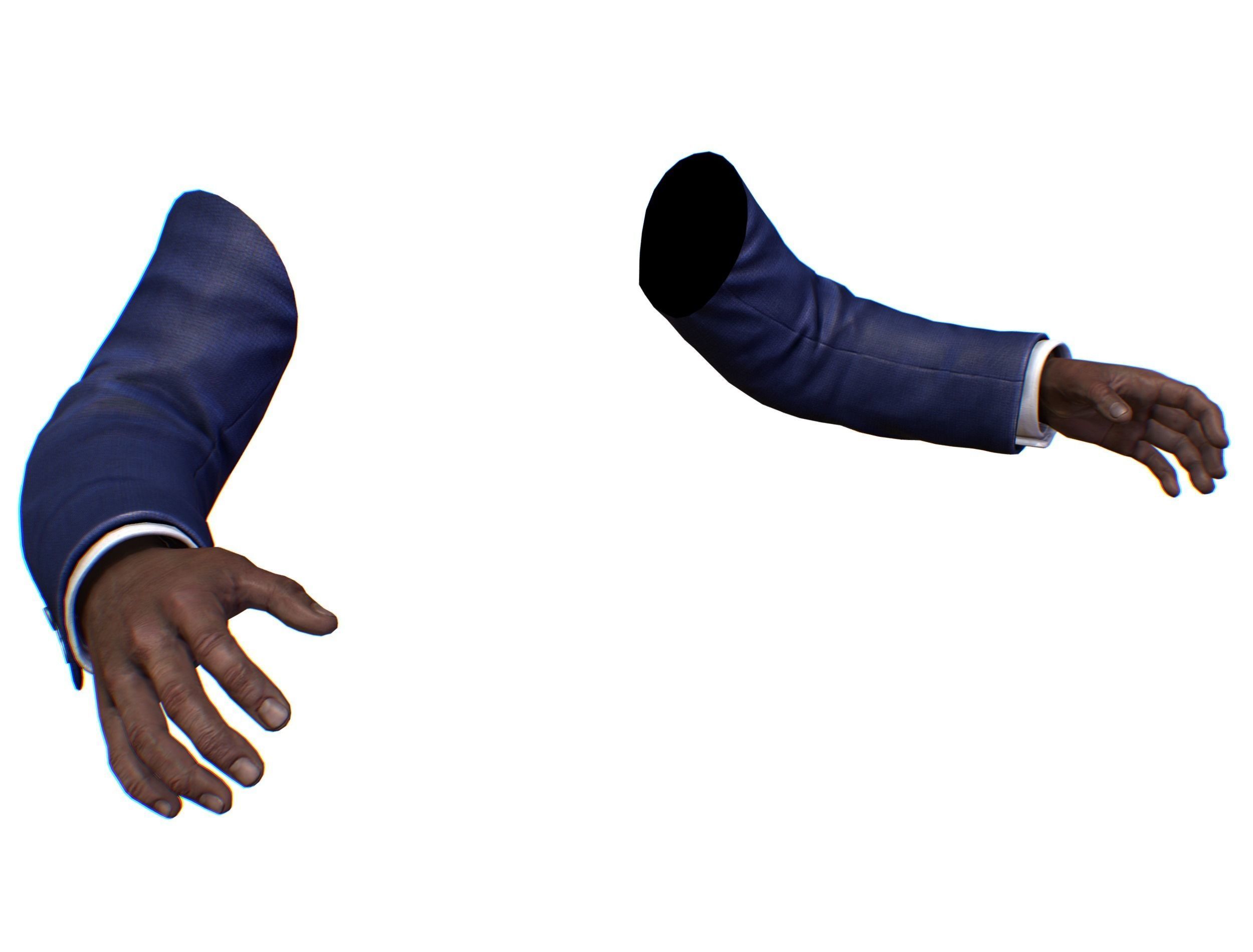 First Person Arms coat FPS RIGGED animated Low-poly 3D model_55