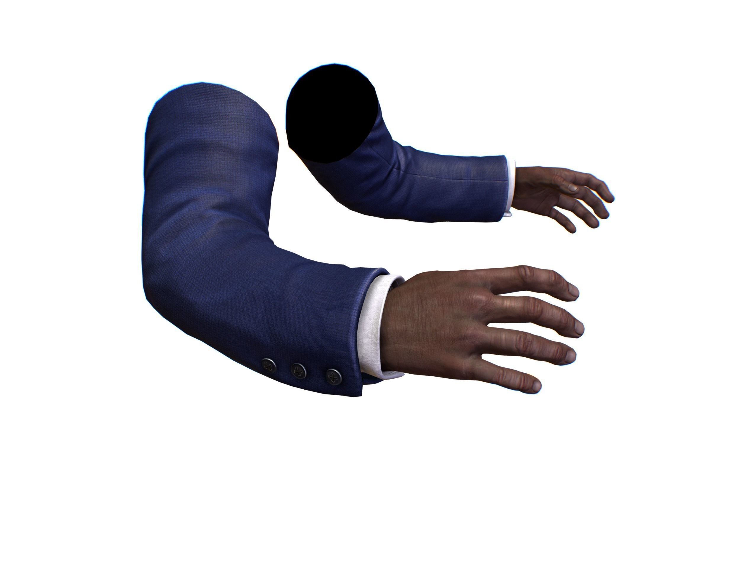 First Person Arms coat FPS RIGGED animated Low-poly 3D model_19