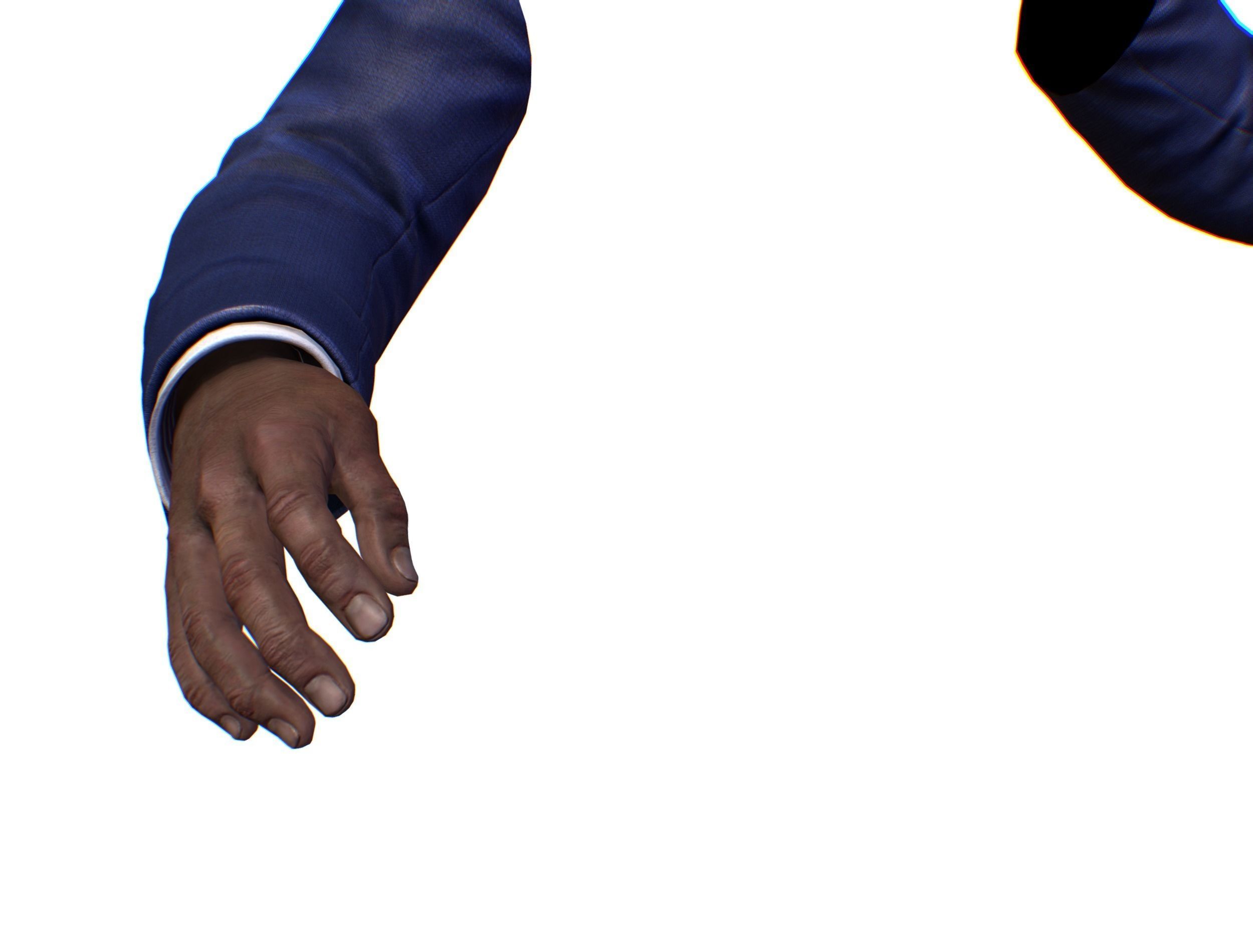 First Person Arms coat FPS RIGGED animated Low-poly 3D model_46