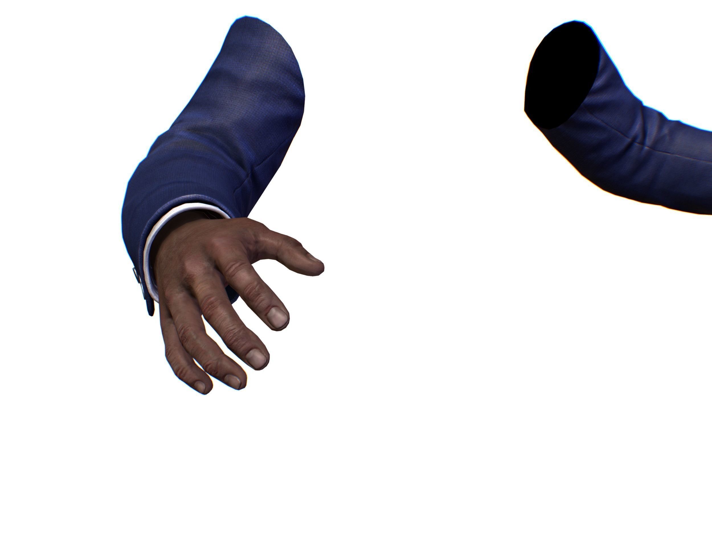 First Person Arms coat FPS RIGGED animated Low-poly 3D model_51