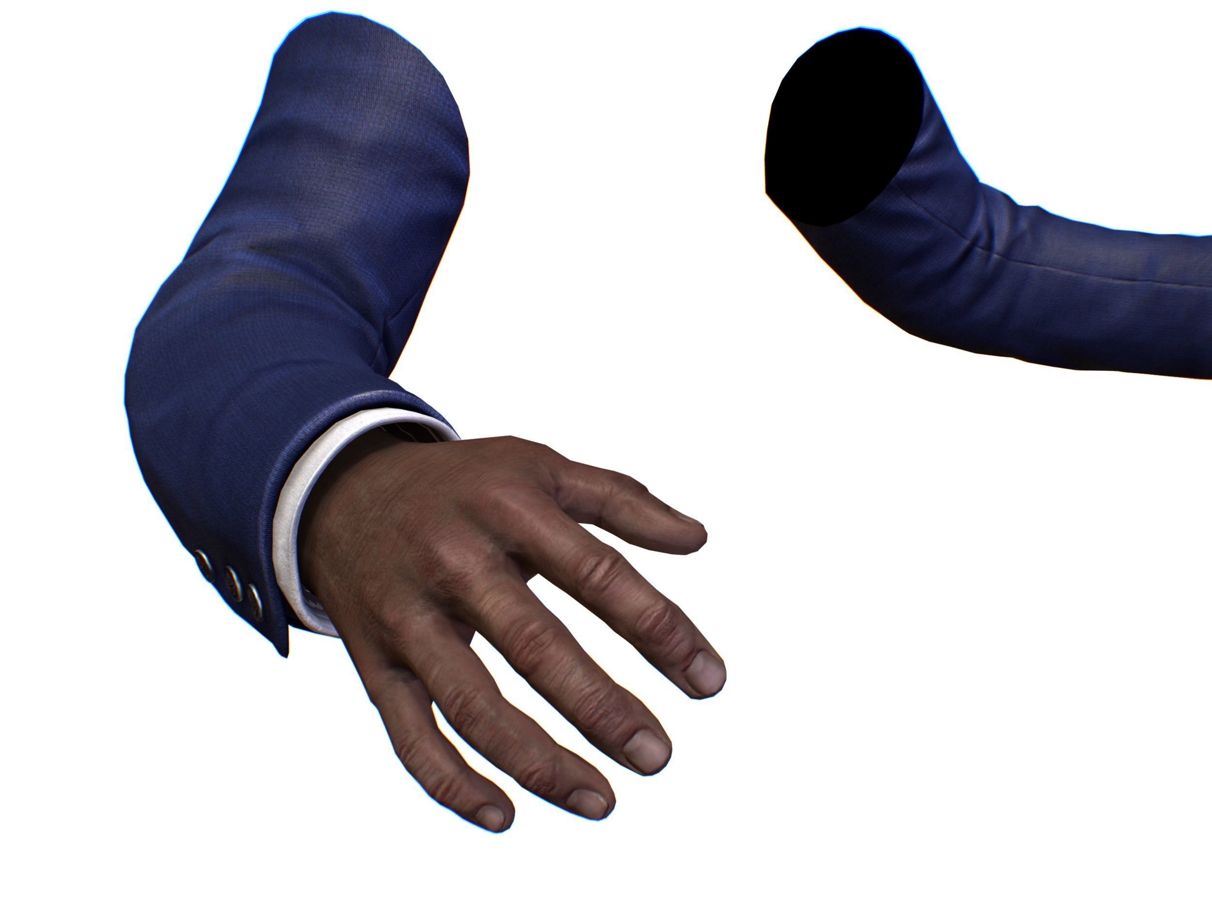 First Person Arms coat FPS RIGGED animated Low-poly 3D model_40