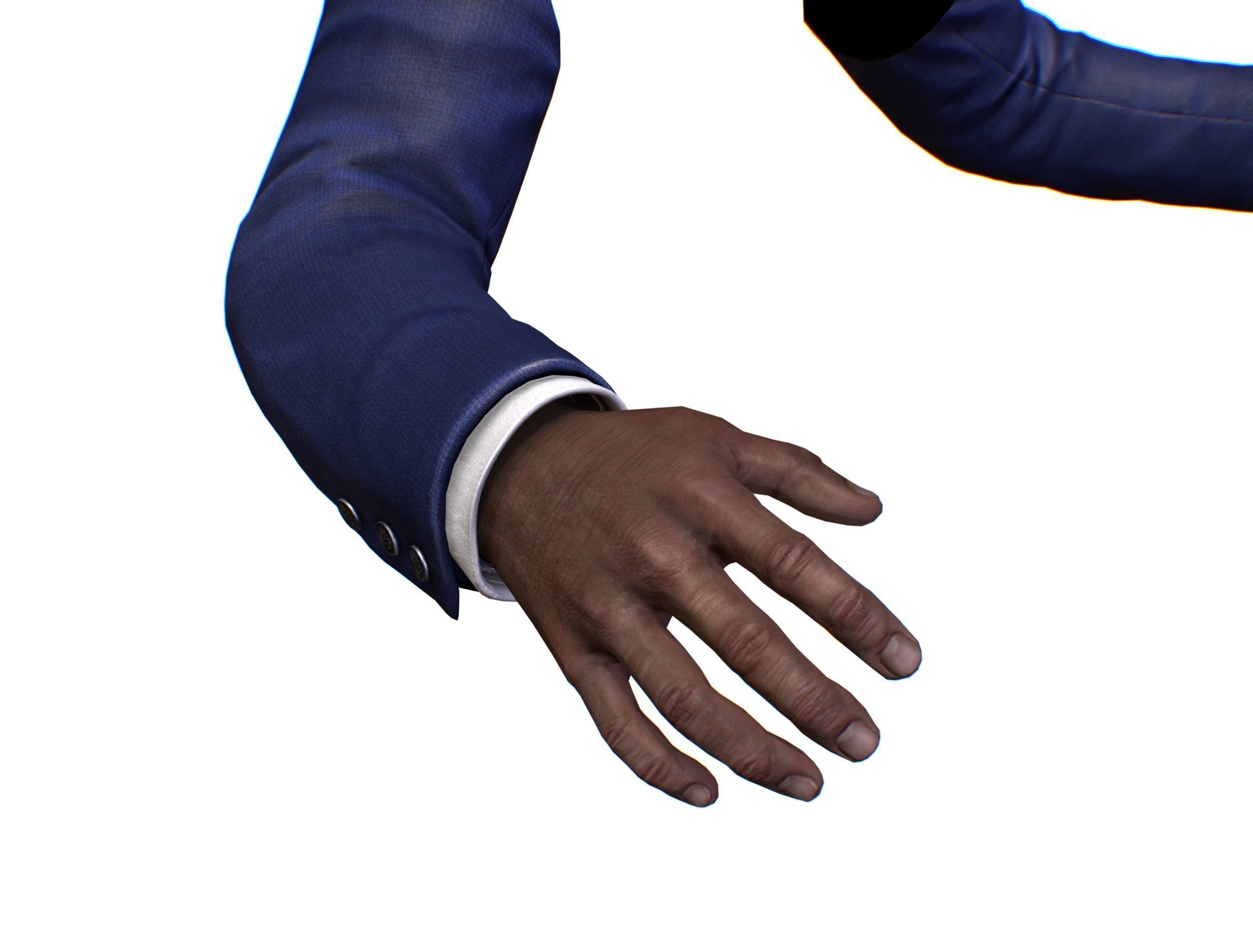 First Person Arms coat FPS RIGGED animated Low-poly 3D model_44