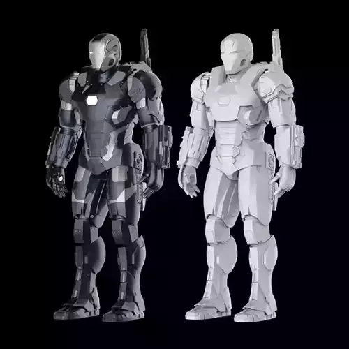 Iron Man War Machine Mark III Full Armor from Civil War 3D print model