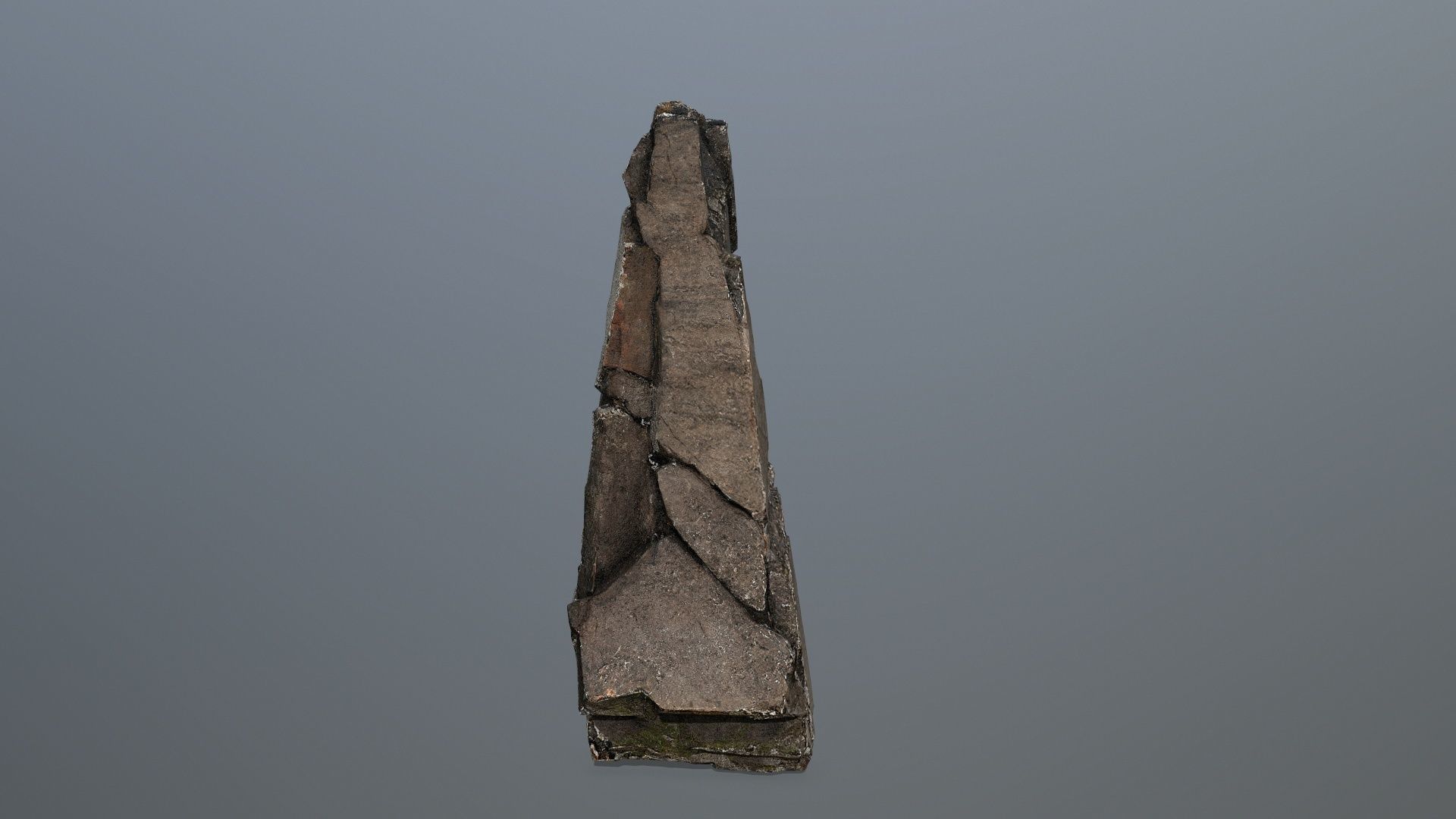 old Rock 3 Low-poly 3D model_3