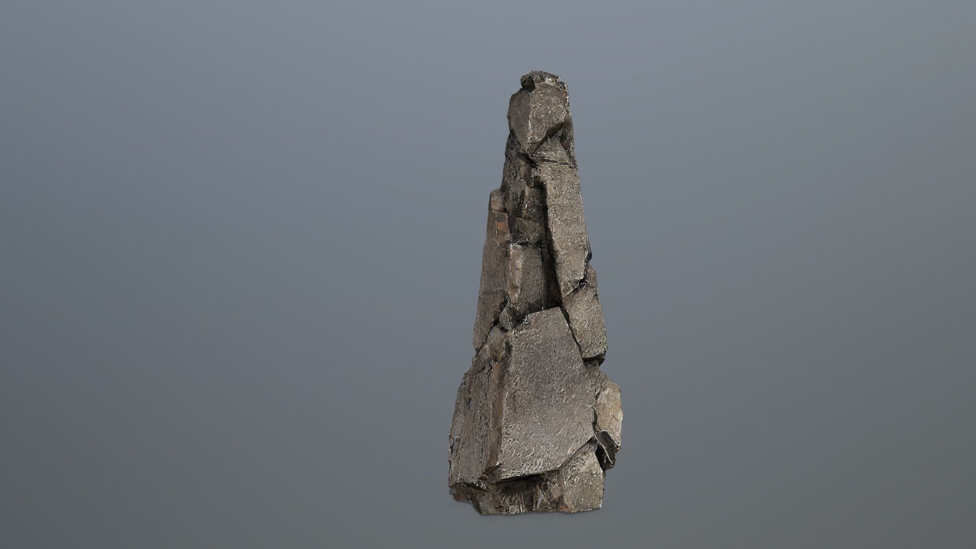 old Rock 3 Low-poly 3D model_8