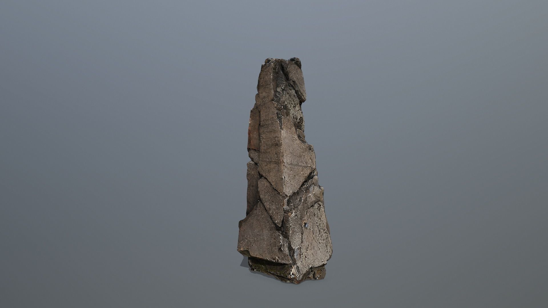 old Rock 3 Low-poly 3D model_10