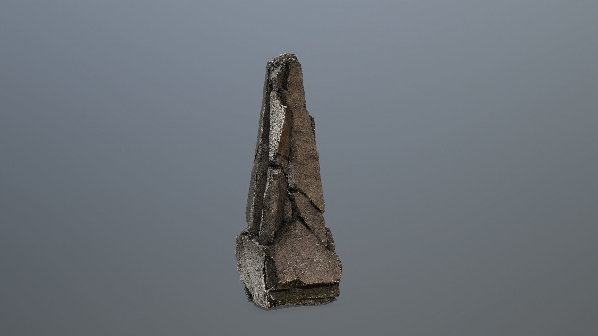 old Rock 3 Low-poly 3D model_4