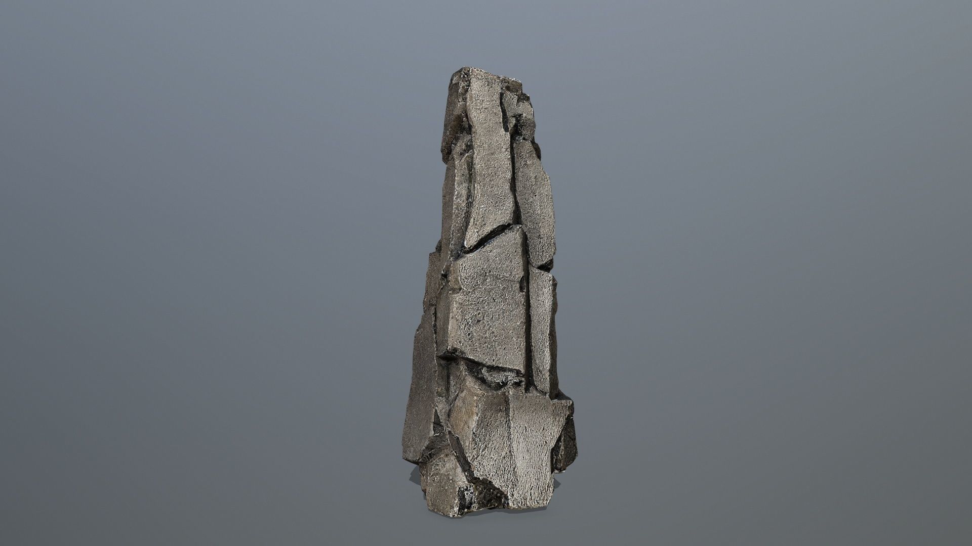 old Rock 3 Low-poly 3D model_6