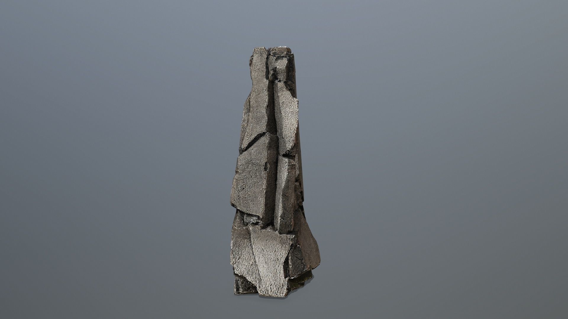 old Rock 3 Low-poly 3D model_5