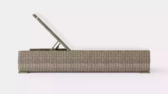 Orlando sun lounger vintage Low-poly 3D model