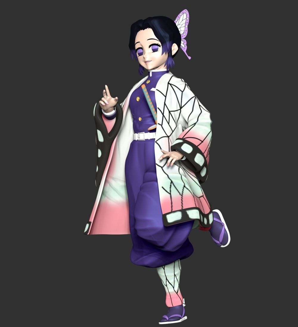 Shinobu Kocho - Kimetsu no Yaiba 3D print model_4