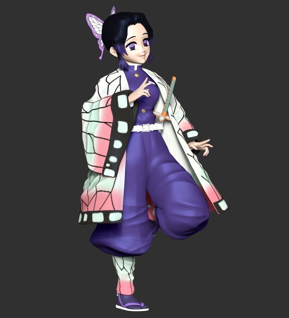 Shinobu Kocho - Kimetsu no Yaiba 3D print model_5