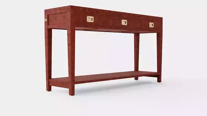 Capetown console table rich brown