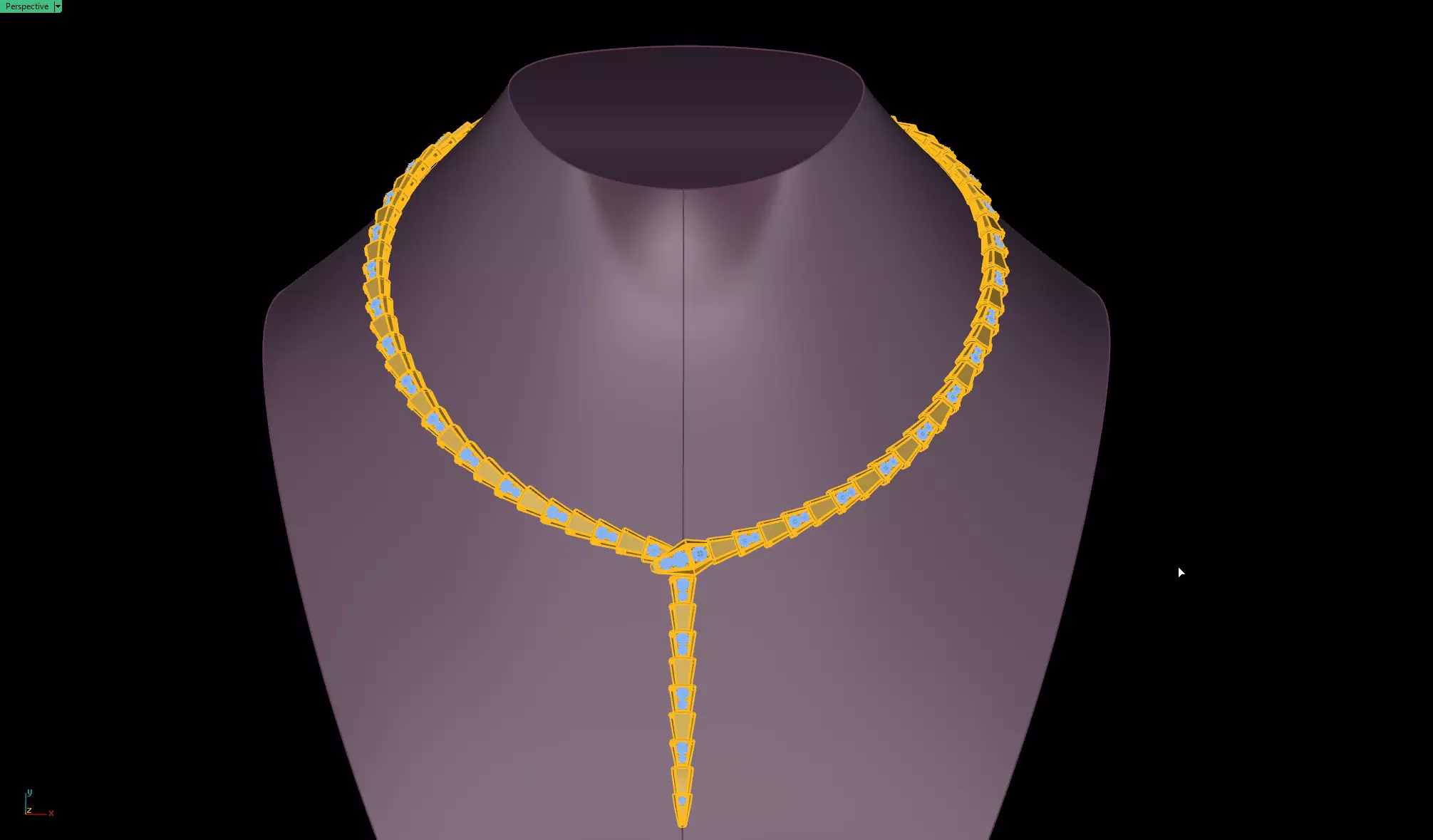 Necklace 3D print model_0