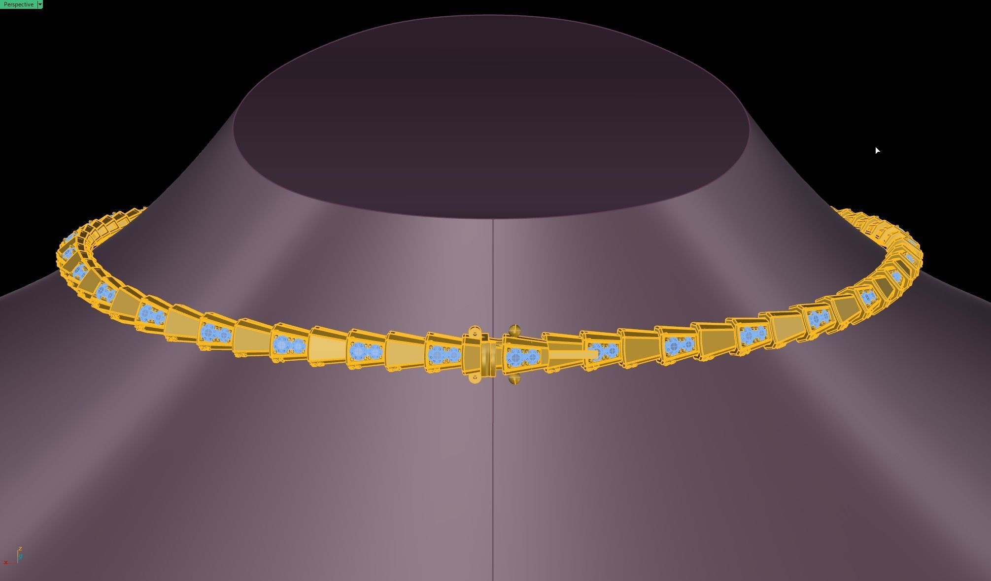 Necklace 3D print model_3