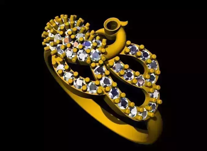 Peacock Ring 3dm file
