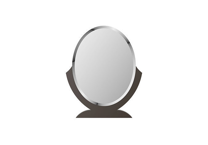 Opal Frame Mirror by MODENESE 3D model