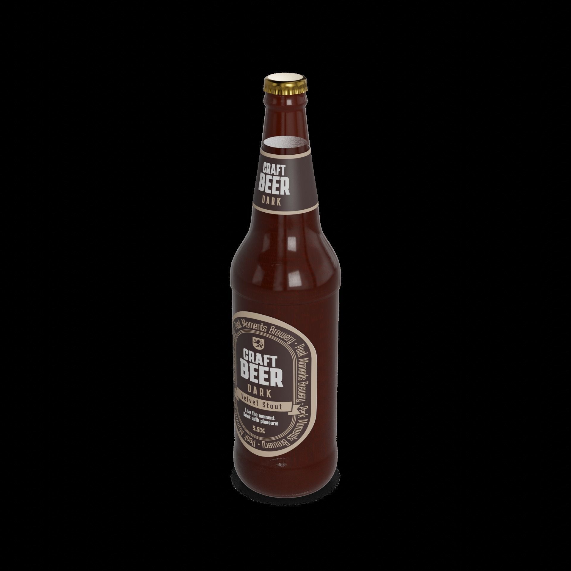 Single Items Craft Beer 3D model_1