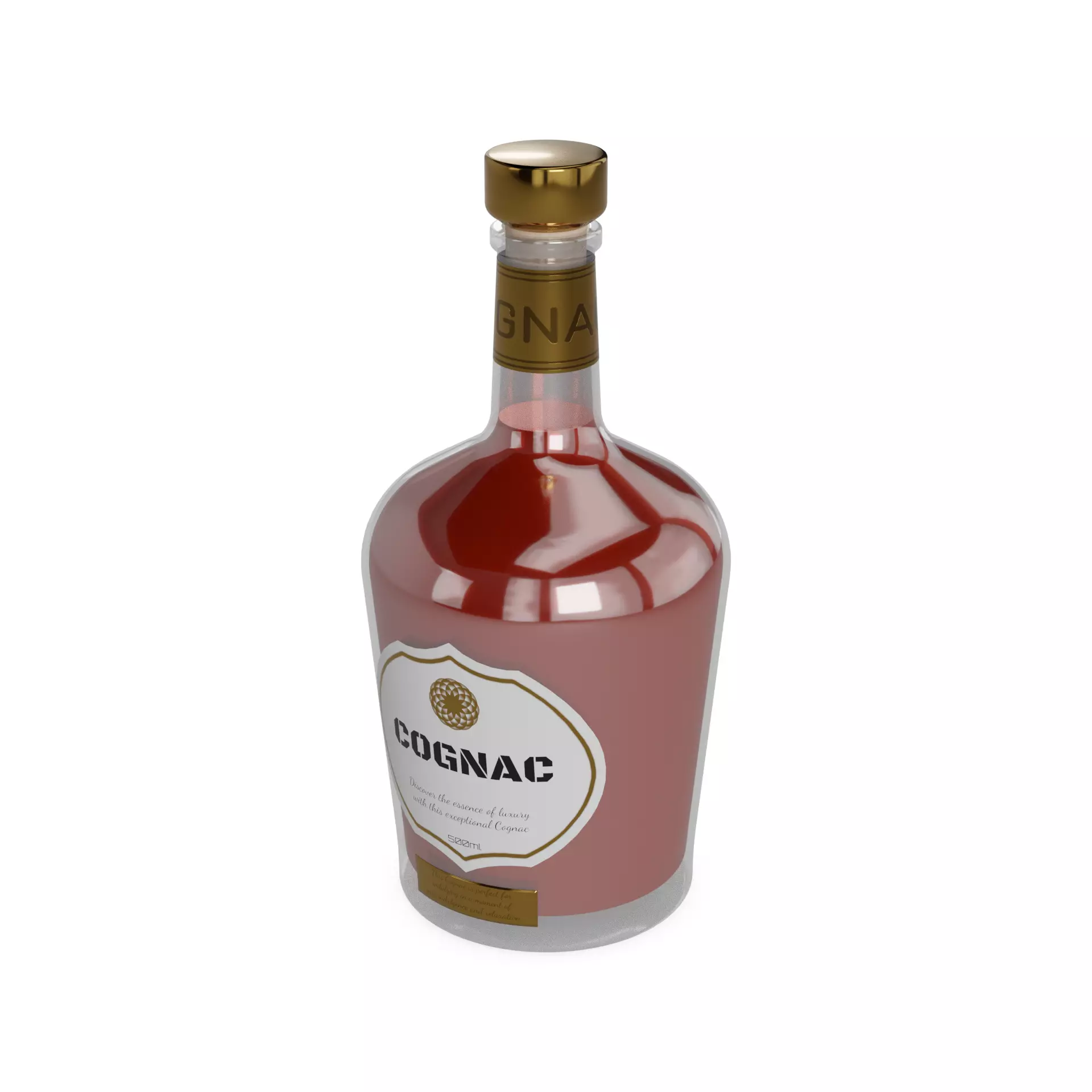 Cognac Cognac Low-poly 3D model_0