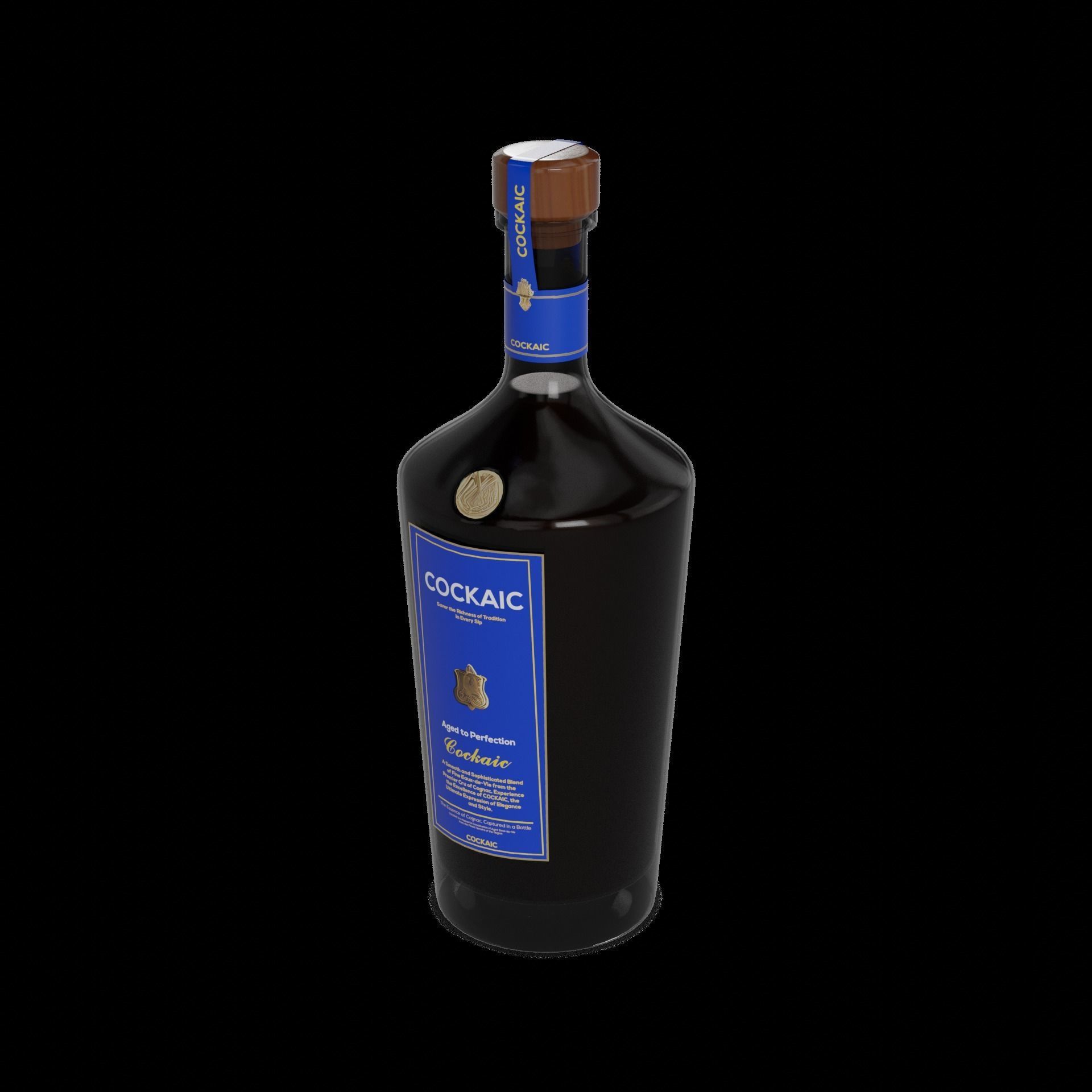 Cognac Cognac Low-poly 3D model_1