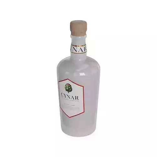 Bitter Cynar Low-poly 3D model