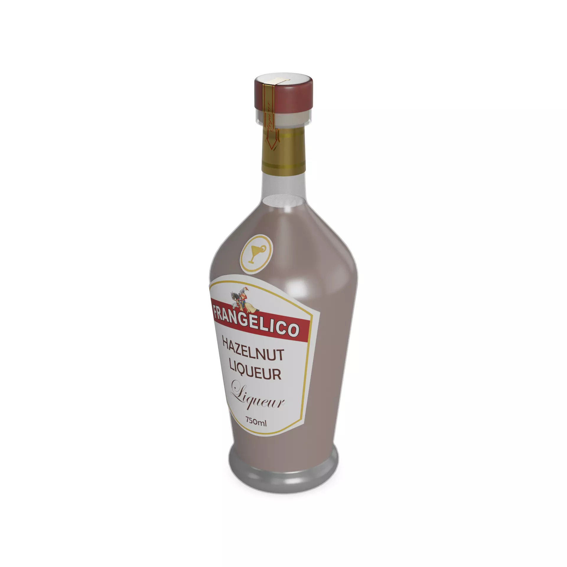 Liqueur Frangelico Hazelnut Liqueur Low-poly 3D model_0