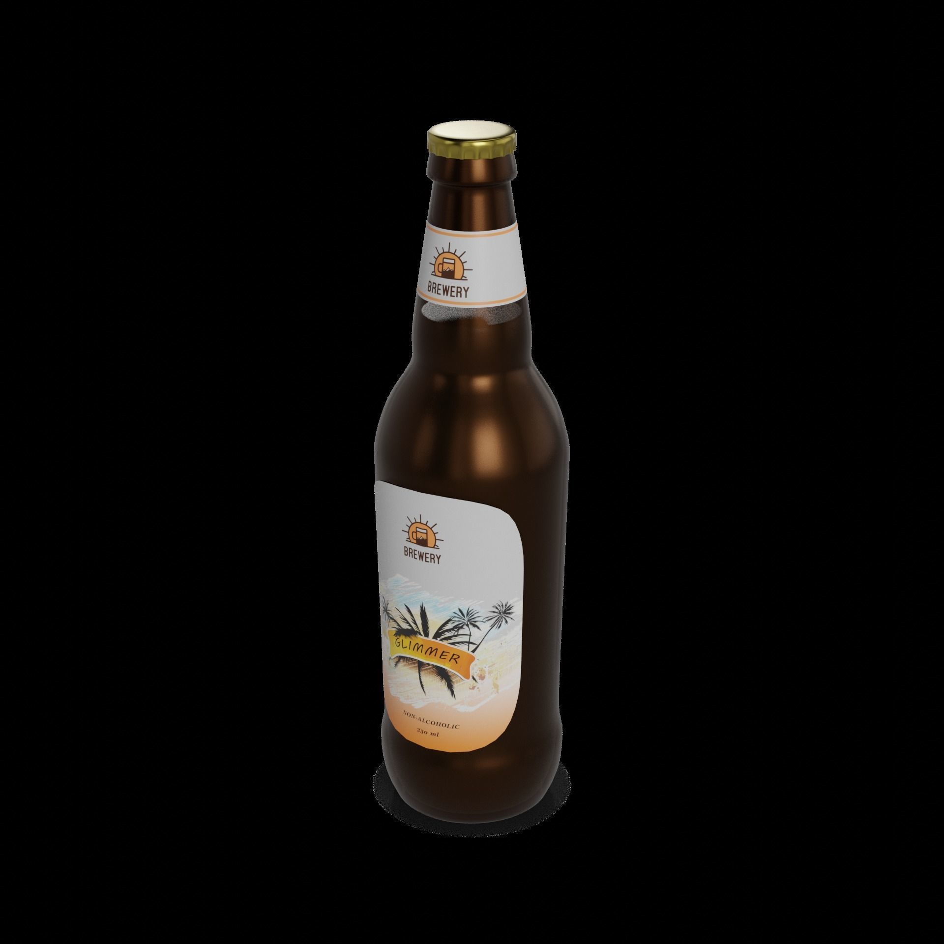 Non-alcoholic beer Non-alcoholic Beer 3D model_1