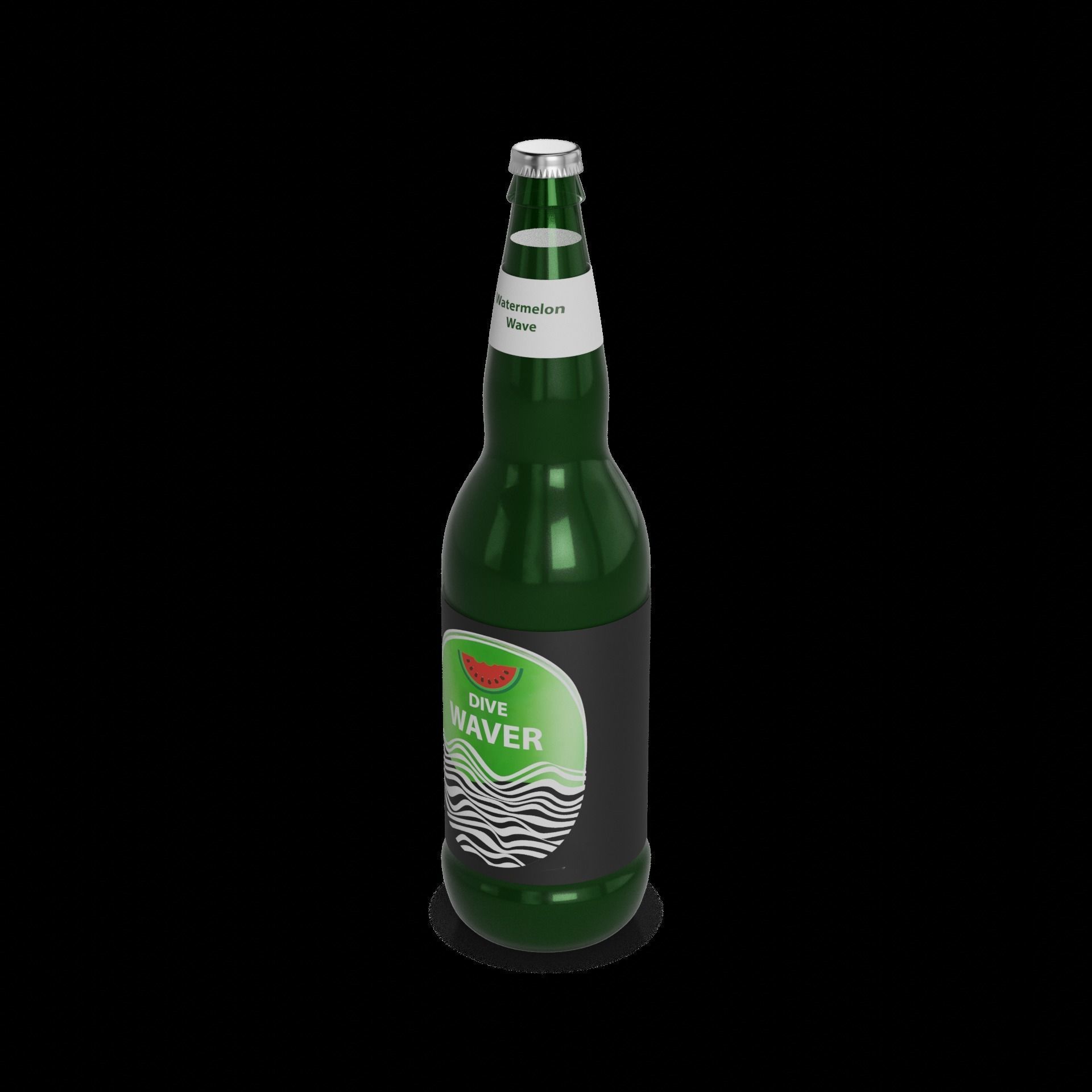 Non-alcoholic cider Watermelon Wave 3D model_1