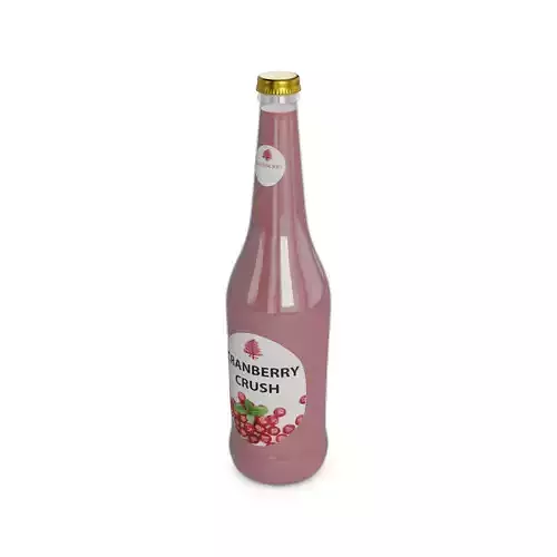 Non-alcoholic cider Cranberry Crush Low-poly 3D model