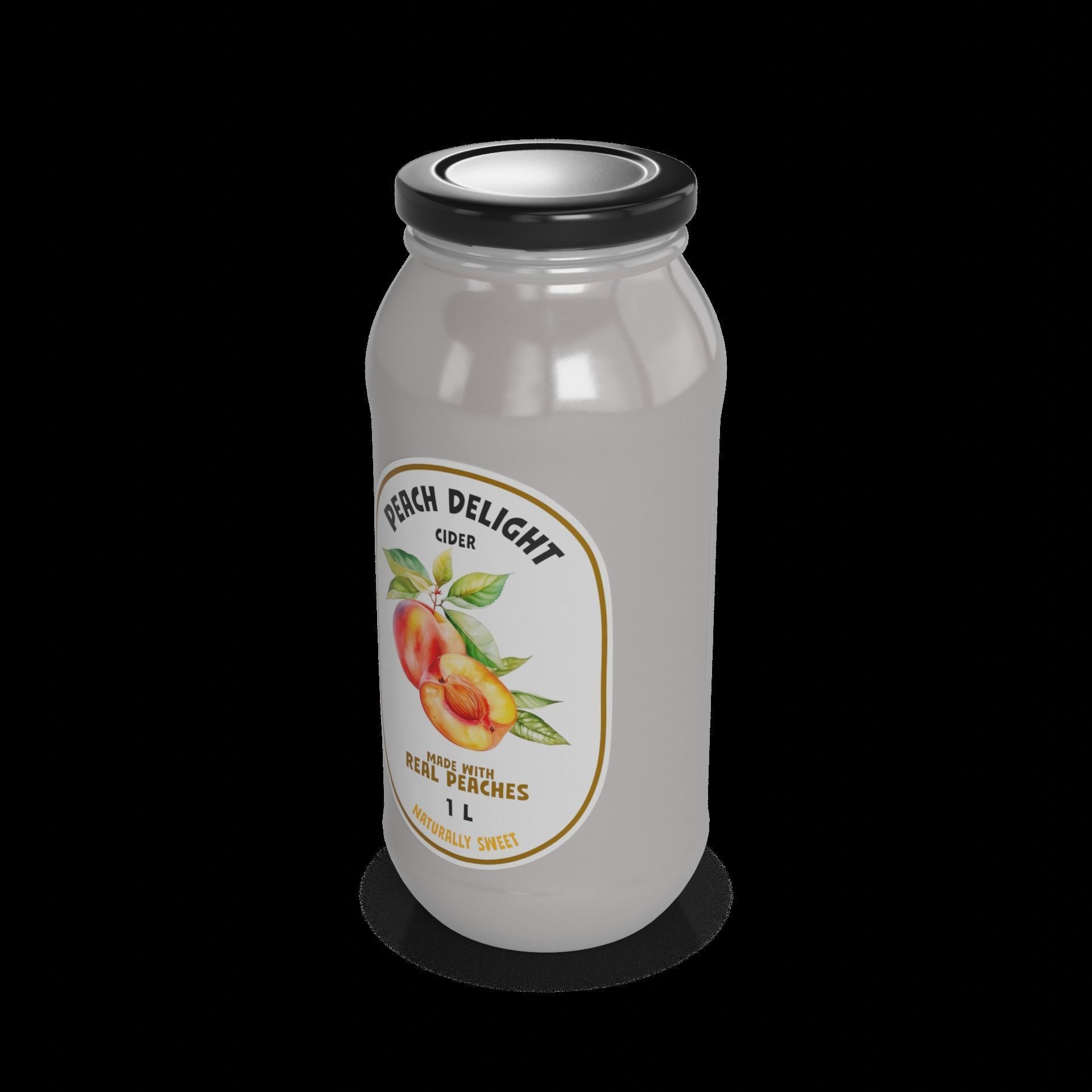Cider Peach Delight 3D model_1