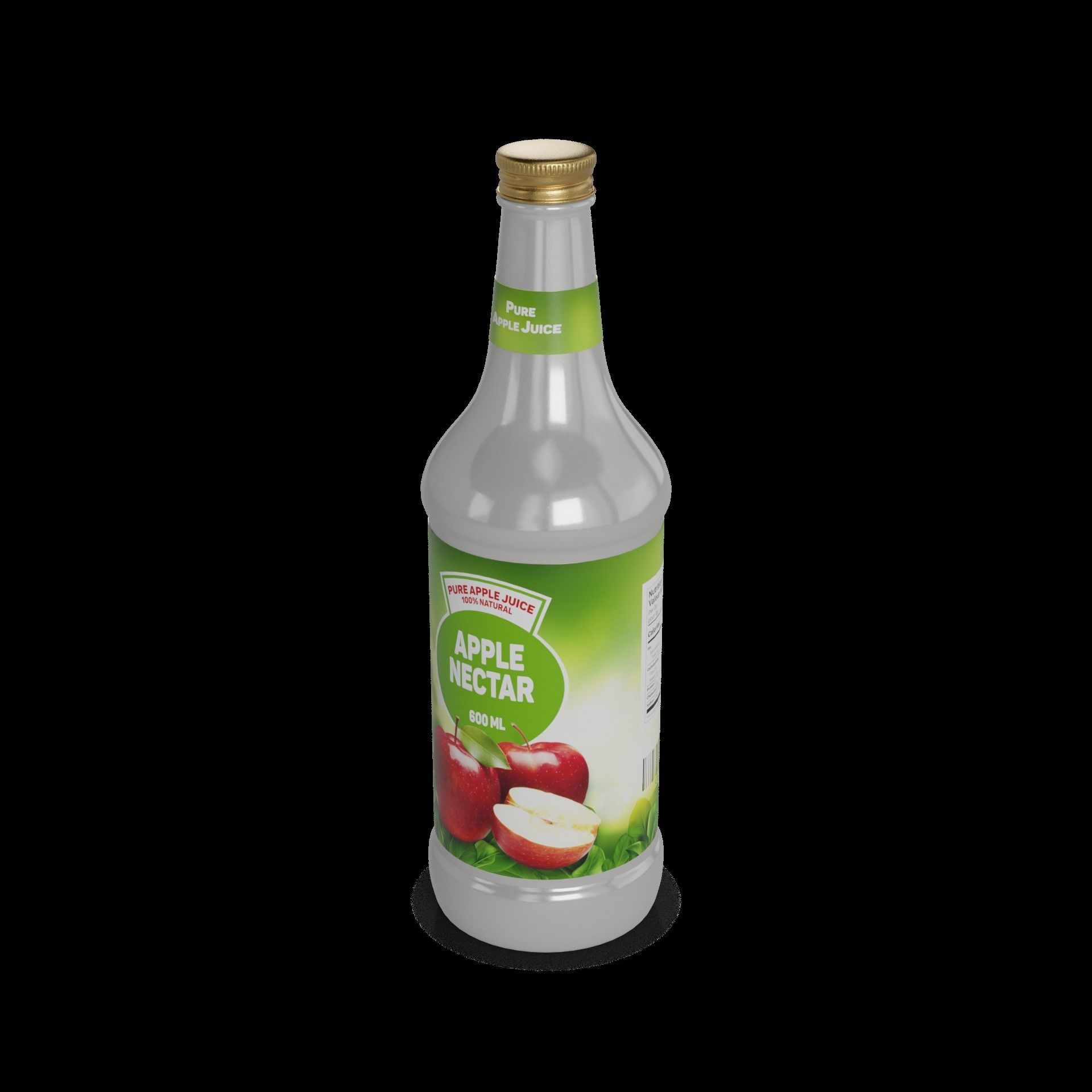 Nectars and juice drinks Apple Nectar Low-poly 3D model_1