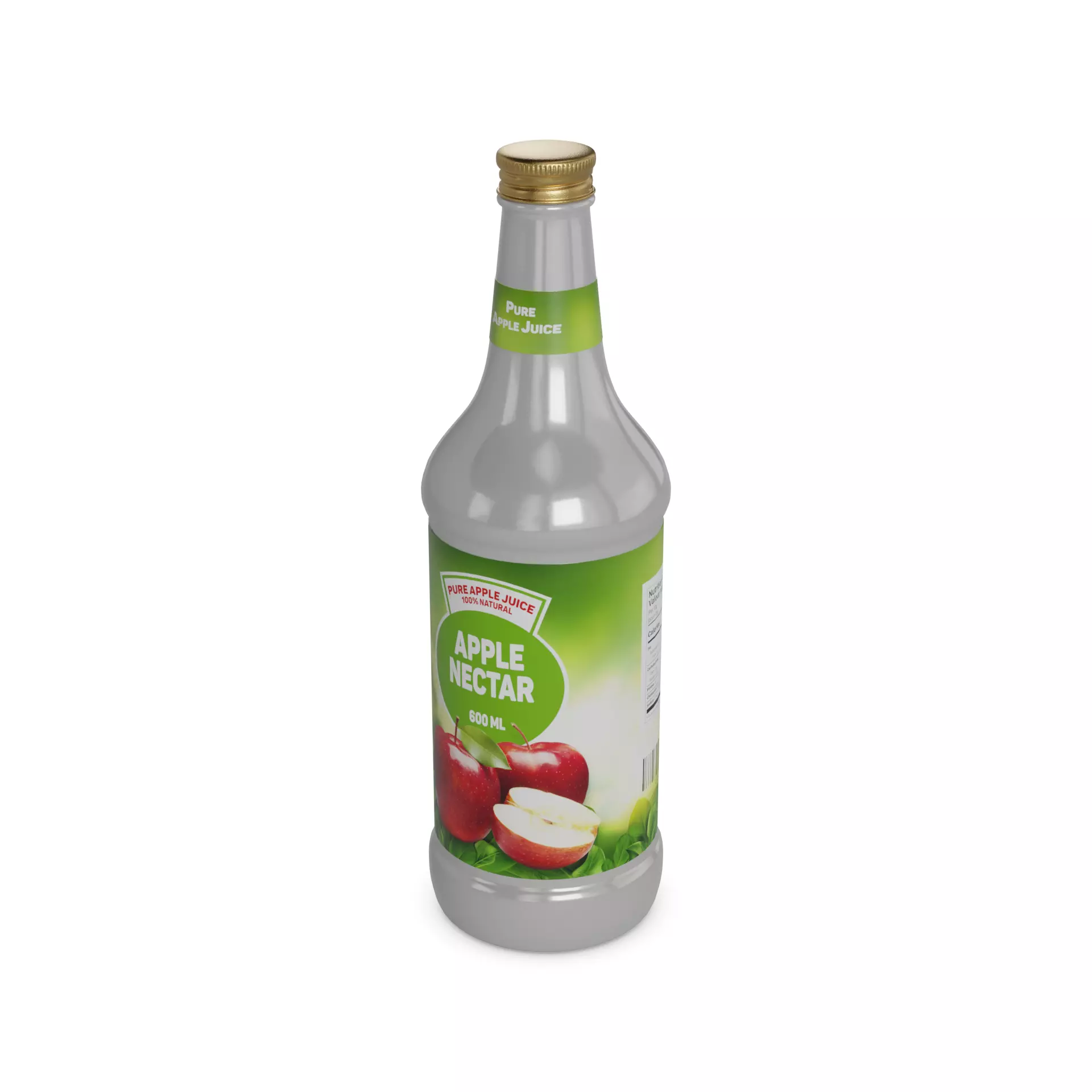 Nectars and juice drinks Apple Nectar Low-poly 3D model_0