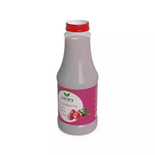 Nectars and juice drinks Cranberry Juice Drink Low-poly 3D model