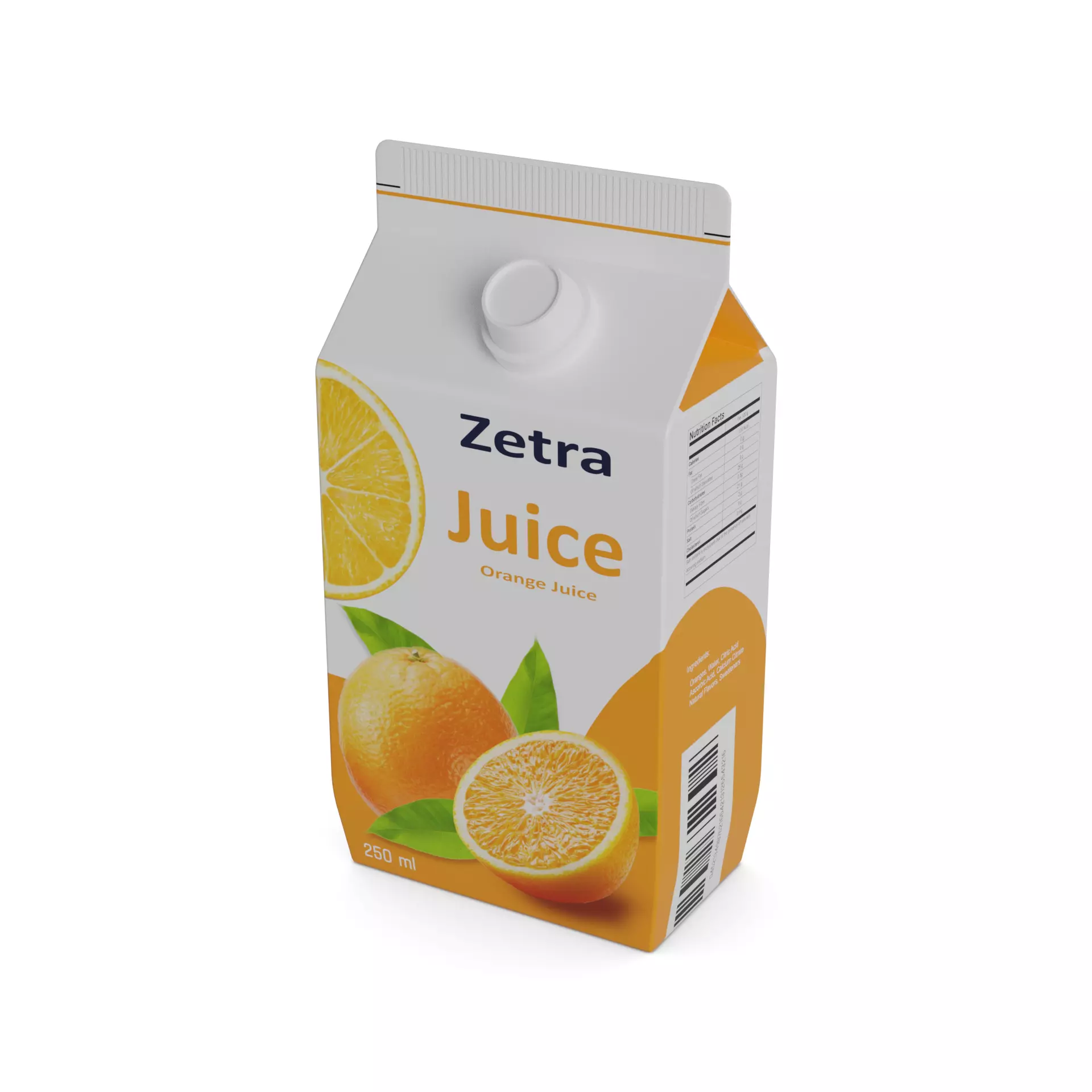 Nectars and juice drinks Orange Juice Drink Low-poly 3D model_0